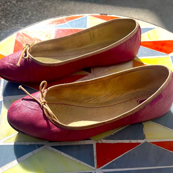 Mexx Women’s Ballet Flats, Leather, Rubber Soles, Pink, Size Euro 38, US 7.5 - Picture 2 of 9